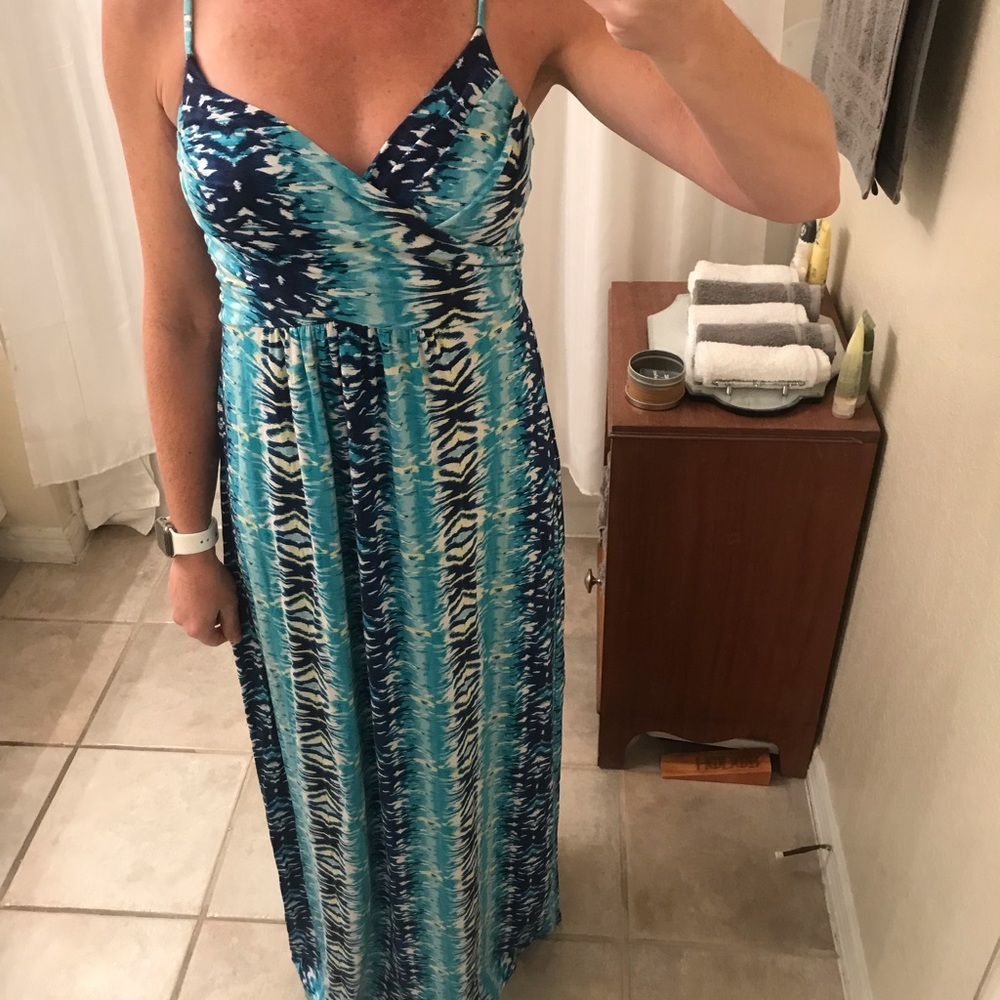 Blue Maxi dress size M, fits like a small